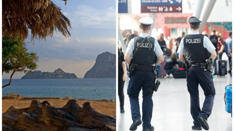 Ein 38-jähriger Hamburger wollte nach Ibiza fliegen, muss nun aber ins Gefängnis. Fotos: dpa/Jens Kalaene/Rohland Weihrauch