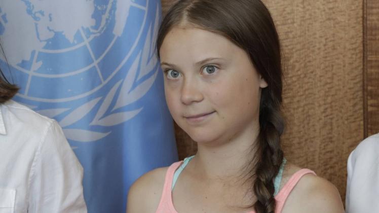 Greta Thunberg bei den Vereinten Nationen in New York. Foto: imago images/Luiz Rampelotto