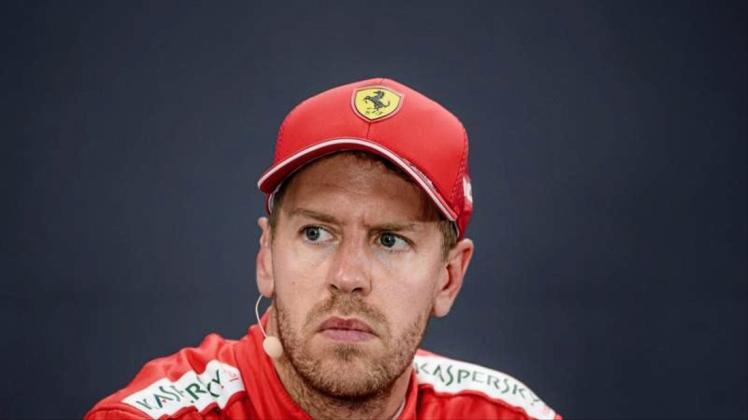 Würde seine sieglose Zeit in Monza gern beenden: Ferrari-Pilot Sebastian Vettel. Foto: Nicolas Lambert/BELGA