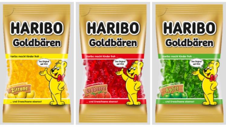 Haribo bietet ab Anfang September eine limitierte "Goldbären"-Edition an: Gummibären farblich getrennt. Foto: Haribo