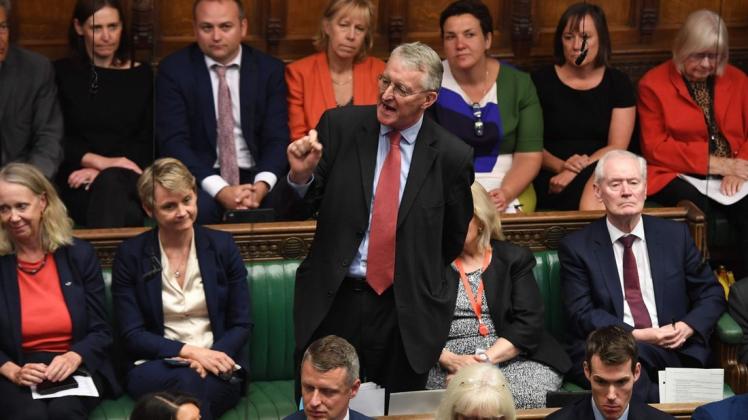 Labour-Politiker Hilary Benn bei der Brexit-Debatte im Unterhaus. Foto: AFP PHOTO / JESSICA TAYLOR / UK Parliament