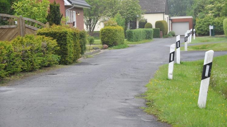 Dringend sanierungsbedürftig ist aus Experten-Sicht die Straße "Hoek". 