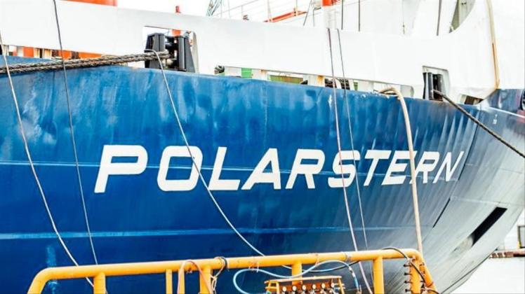 Das Forschungsschiff &quot;Polarstern&quot; Anfang Juli in Bremerhaven. 