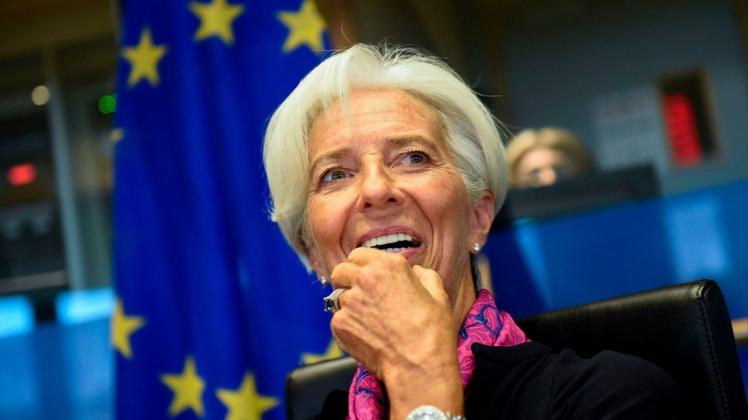 Christine Lagarde erhielt 394 von 649 abgegebenen Stimmen bei einem geheimen Votum des Europaparlaments in Straßburg. Foto: afp/John Thys