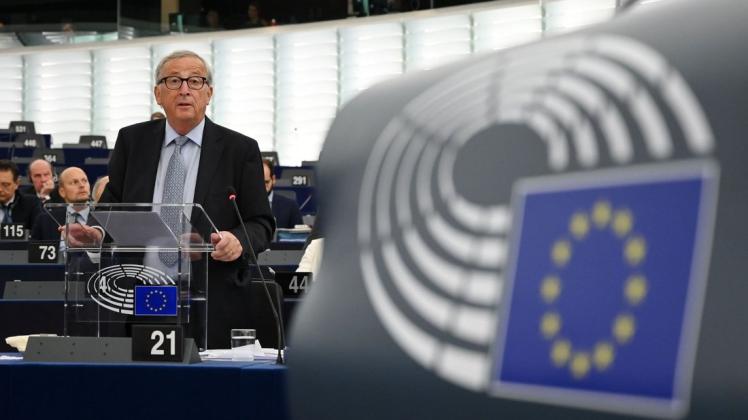 Das Risiko eines No-Deal bleibt sehr real", sagte EU-Kommissionspräsident Jean-Claude Juncker. Foto: AFP/ Frederick Florin
