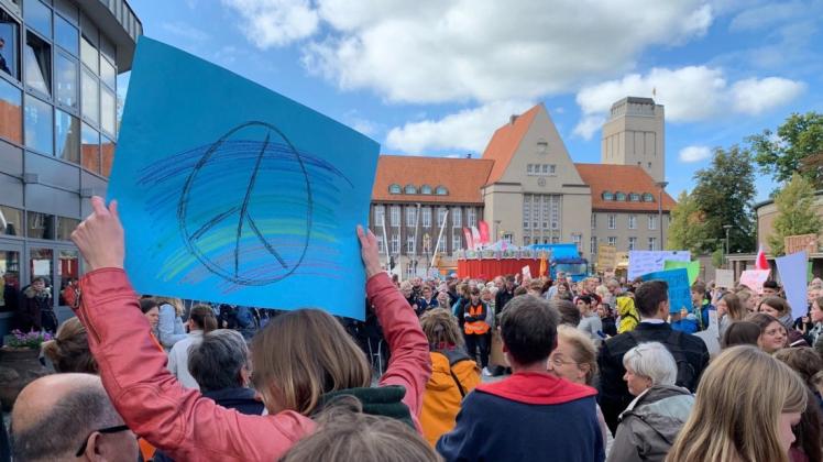 Auch in Delmenhorst wurde für das Klima demonstriert. 