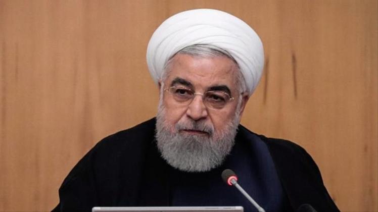Präsident Hassan Ruhani am Mittwoch bei einer Kabinettssitzung in Teheran. 