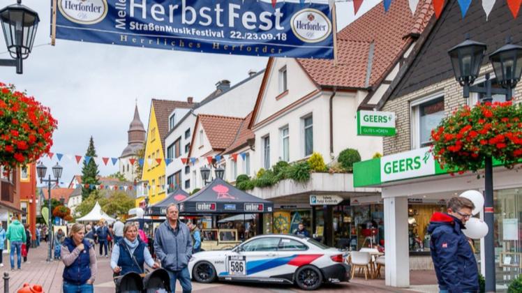Damit das Meller Herbstfest stattfinden kann, muss unter anderem auch die Plettenberger Straße voll gesperrt werden. Foto: Werbegemeinschaft Melle City/Birgit Brüggemann