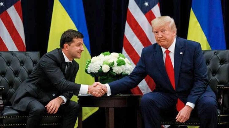 US-Präsident Donald Trump und sein ukrainischer Amtskollege Wolodymyr Selenskyj in New York. 