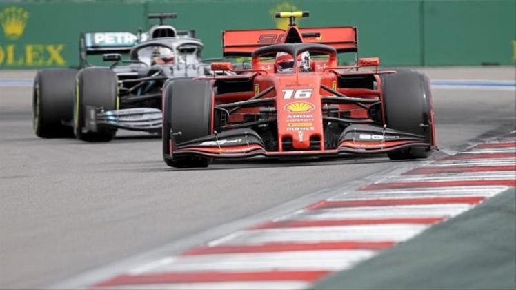 Charles Leclerc war erneut schneller als sein Ferrari-Kollege Sebastian Vettel. 