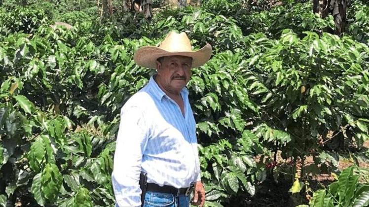 Der Kaffeebauer Jose de Leon steht auf einer Plantage im guatemaltekischen Department San Marcos. Wegen des niedrigen Weltmarktpreises sehen die Erzeuger ihre Existenz gefährdet. Viele versuchen, in die USA auszuwandern. 