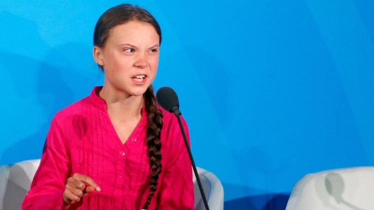Klimaaktivistin Greta Thunberg hielt bei der UN-Klimakonferenz eine emotionale Rede. Foto: dpa/Jason Decrow