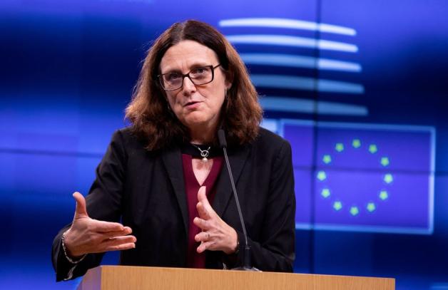 Cecilia Malmström, EU-Kommissarin für Handel, nennt die Strafzölle der USA "kurzsichtig und kontraproduktiv". Foto: dpa/Virginia Mayo/AP