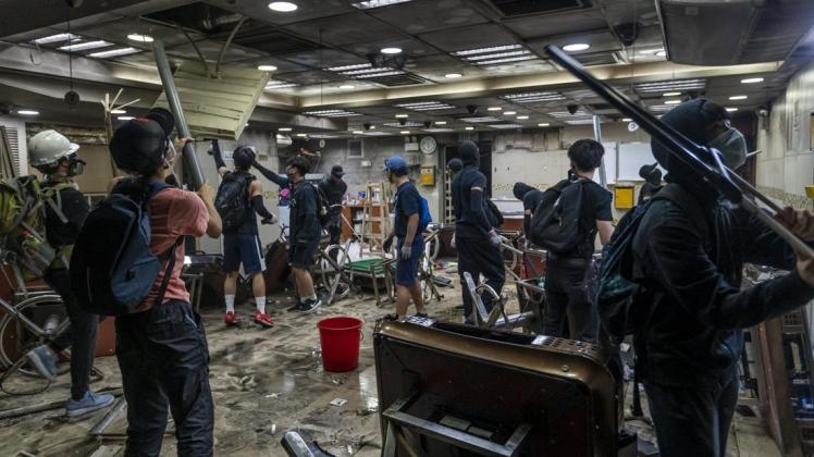 In Hongkong werden erneut Proteste und Demonstrationen befürchtet. Foto: imago images/ZUMA Press In Hongkong werden erneut Proteste und Demonstrationen befürchtet. Foto: imago images/ZUMA Press