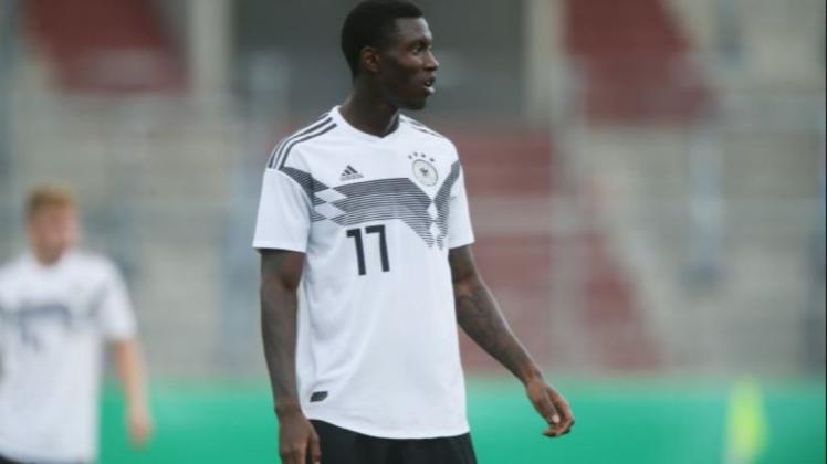 Aaron Opoku ist wieder bei der deutschen U20-Nationalmannschaft.