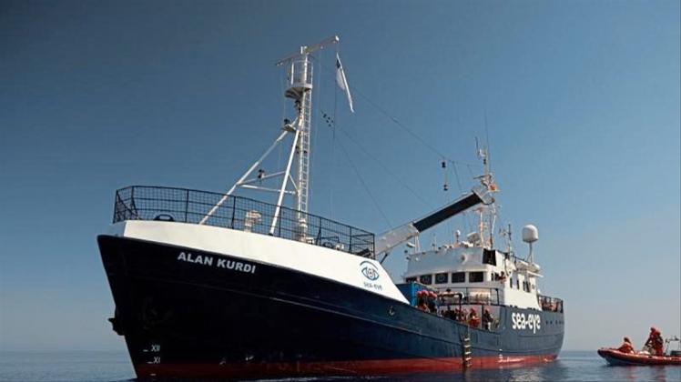 Das Seenotrettungsschiff „Alan Kurdi“ Ende Juni im Mittelmeer. 