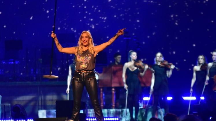 Sarah Connor hat am Sonntagabend ihr Heimspiel-Konzert in der Bremer ÖVB-Arena gefeiert. Foto: Eyke Swarovsky