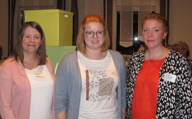 Der neue Vorstand der "Gruppe junger Landfrauen" besteht aus (von links) Marina Ahlers, Lena Kossen und Anna-Lena Niehoff. Foto: Johanna Flint