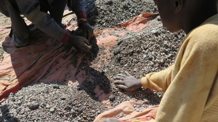 Kinderarbeit in einer Kobalt-Mine im Kongo.