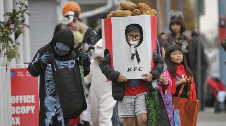 In Nordamerika ist Halloween vor allem ein Riesenspaß für Kinder. Foto: imago images/Xinhua
