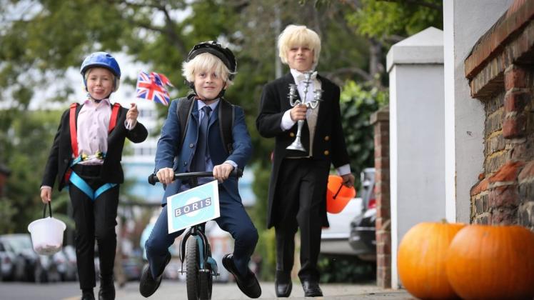 An Halloween war die Verkleidung als Boris Johnson in Großbritannien ein Hit. Foto: imago images/ZUMA Press