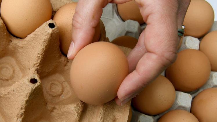 In Indien ist ein Mann gestorben, weil er versuchte, 50 Eier zu essen. Symbolbild: dpa/Holger Hollemann