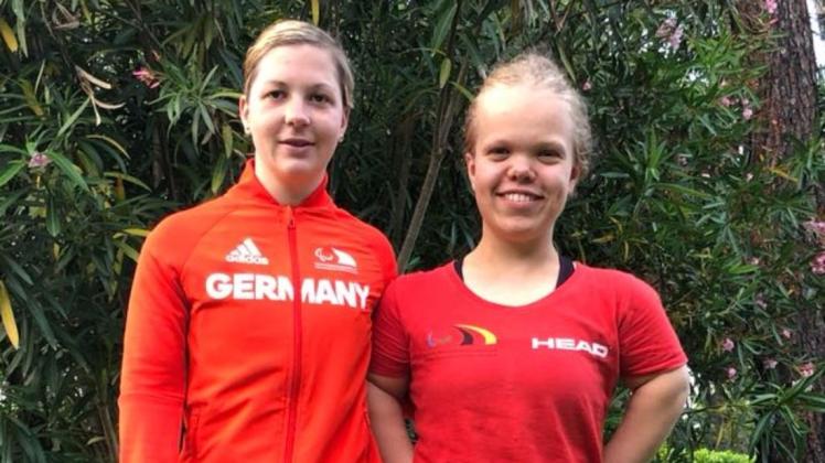 Vielstarter bei den Deutschen Para-Meisterschaften in Remscheid sind unter anderen Denise Grahl (links) und Katherina Rösler.