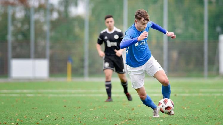 Auch gegen Kalmar FF wieder erfolgreich: Jonas Rinow von den Hansa-A-Junioren