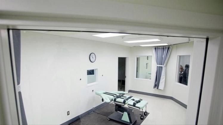 Eine Hinrichtungskammer des San Quentin Gefängnis im US-Bundesstaat Kalifornien. 
