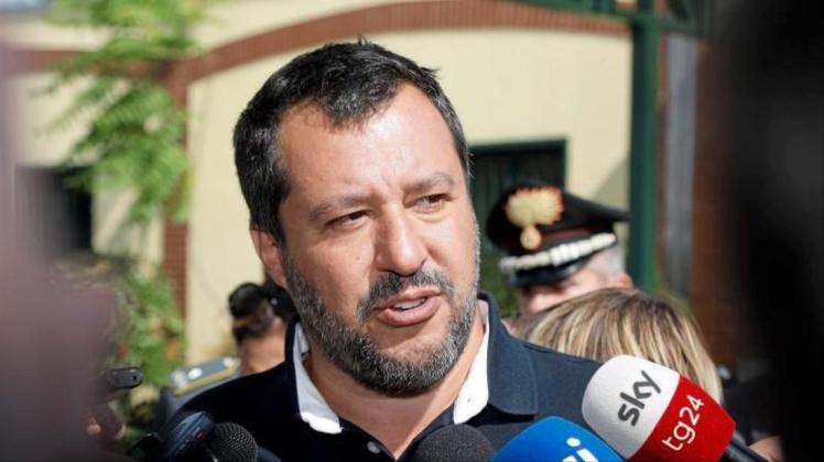 Italiens Innnenminister Matteo Salvini ist für seine rigorose Anti-Migrations-Politik bekannt. 