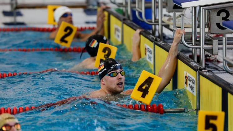 Jonas Bergmann will bei den Deutschen Meisterschaften in Berlin seine persönliche Bestzeit schwimmen. Foto: David Ebener