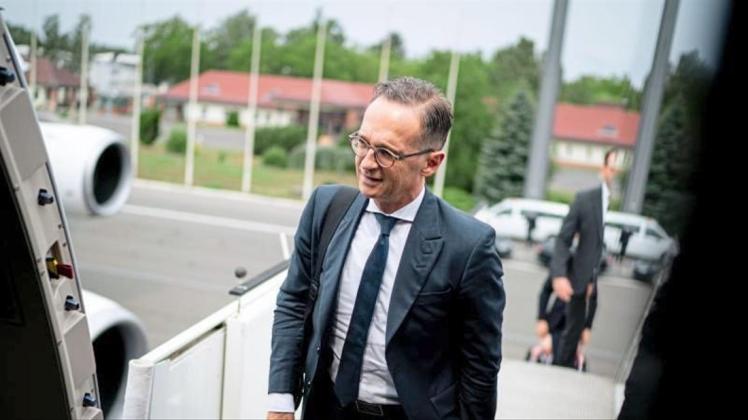 Außenminister Heiko Maas bei seiner Abreise nach Polen. 