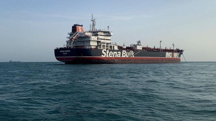 Der britische Öltanker "Stena Impero" wurde bereits zuvor "festgesetzt". Foto: dpa/Morteza Akhoundi