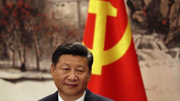 Chinas Präsident Xi Jinping bei einem Auftritt in der Großen Halle des Volkes in Peking. 