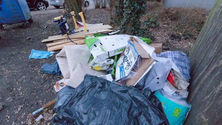Ärger über Müll gibt es in Delmenhorst immer wieder. Unter anderem in Deichhorst ist an der Lucas-Cranach-Straße Müll illegal abgeladen worden. Archivfoto: Melanie Hohmann