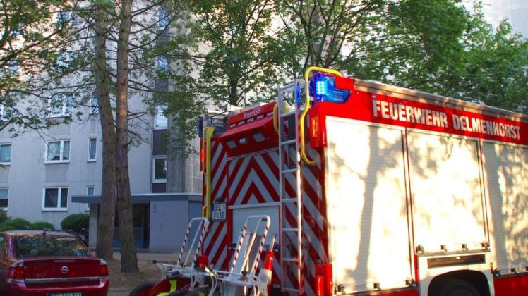 Die Feuerwehr Delmenhorst beendete den Einsatz schnell. Foto: Günther Richter