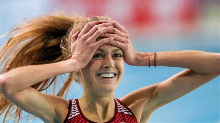 Nun sechstschnellste Läuferin der Leichtathletik-Geschichte über 3000 Meter: Konstanze Klosterhalfen. 