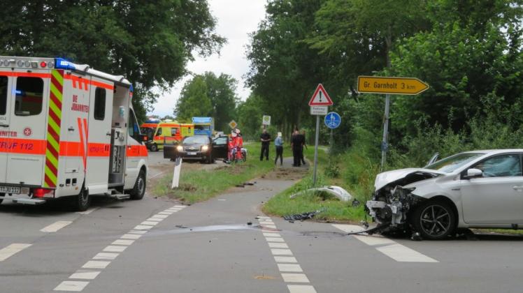 Eine 26-jährige Delmenhorsterin hat am Dienstag einen schweren Unfall in Westerstede verursacht. Foto: Polizei Westerstede