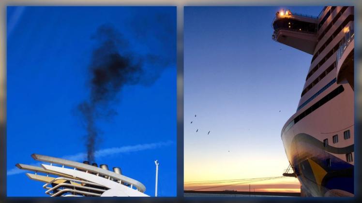 Kreuzfahrtschiffe sind für die einen Umweltverschmutzer, für die anderen der Traum von Urlaub. Fotos: Imago images/blickwinkel; Karsten Grosser