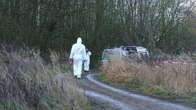 Nahe dem Augustaschacht hatte eine Spaziergängerin kurz vor Weihnachten die Leiche einer 75-Jährigen aus Melle gefunden. Foto: NWM-TV