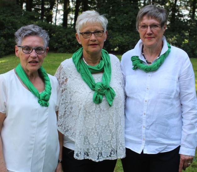 Das Leitungstrio der Frauenselbsthilfegruppe Artland-Quakenbrück mit (von links) Käthe Alberding, Britta Huslage und Bärbel Steinke. Foto: Bernard Middendorf Das Leitungstrio der Frauenselbsthilfegruppe Artland-Quakenbrück mit (von links) Käthe Alberding, Britta Huslage und Bärbel Steinke. Foto: Bernard Middendorf