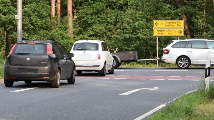 Sorge, dass der Radweg an der Einmündung zur Ulanenstraße zum Gefahrenpunkt werden könnte, hat die CDU. Foto: Ludger Jungeblut