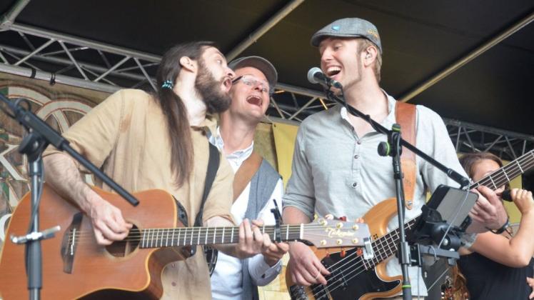 The Kilkenny Band begeisterte beim Auftakt zum Kultursommer das Publikum. Foto: Claudia Sarrazin