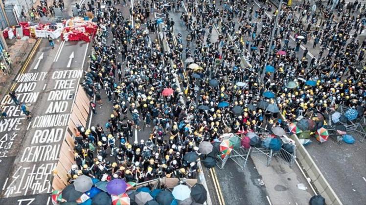 Die derzeitigen Proteste in Hongkong erinnern auch optisch an die „Regenschirm“-Demonstrationen vor fünf Jahren. 