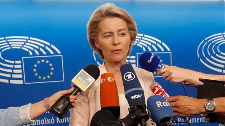 Ursula von der Leyen wird erstmals öffentlich ihre Ziele für Europa erklären. 