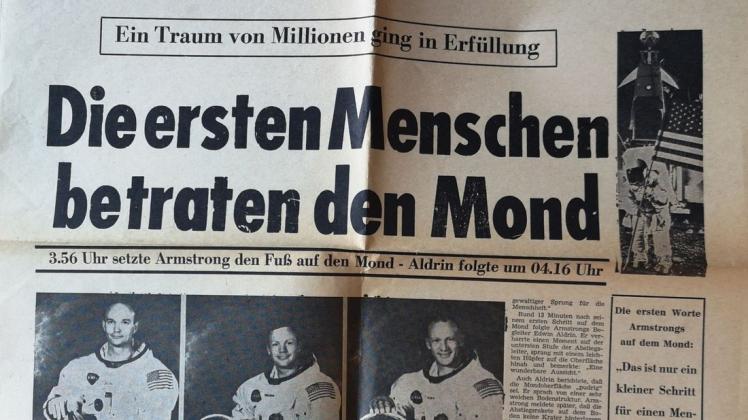 Extrablatt in der NOZ vom 22. Juli 1969