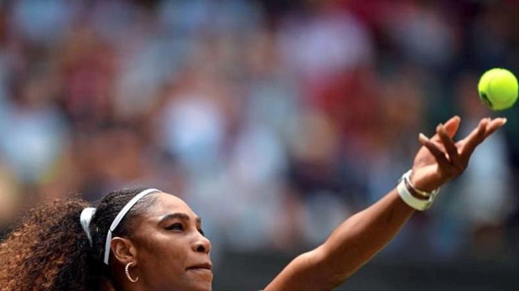 Mit einem Sieg im Halbfinale wäre Serena Williams die älteste Grand-Slam-Finalistin in der Geschichte des Profitennis seit 1968. Foto: Victoria Jones/PA Wire