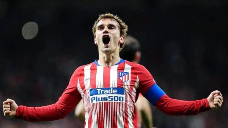 Wechselt von Atlético Madrid zum FC Barcelona: Antoine Griezmann. Foto: Manu Fernandez/AP