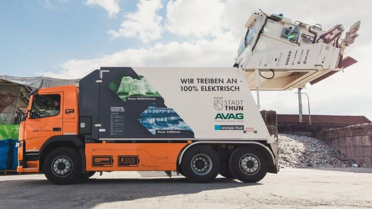 Vollelektrisch: Der Schweitzer Hersteller Futuricum baut Müllfahrzeuge, die ohne Dieselantrieb auskommen. Foto: Futuricum