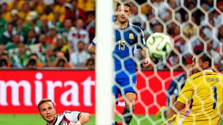 Mario Götze erzielt im WM-Finale 2014 den entscheidenden Treffer. 